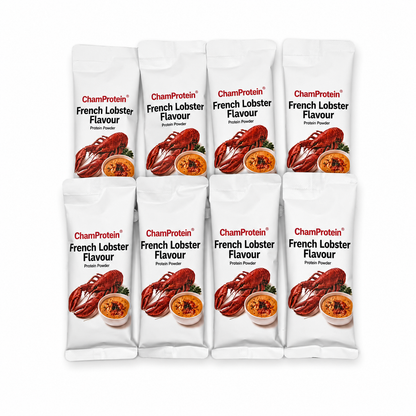 ChamProtein® 鹹口法式龍蝦味蛋白粉 240g｜每包18.4g蛋白｜香港少見 Savoury Protein｜健身減脂高蛋白鹹湯